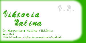 viktoria malina business card